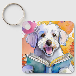 Porte-clés Sober Schnoodle avec Big Book AA Prière PERSONNALI