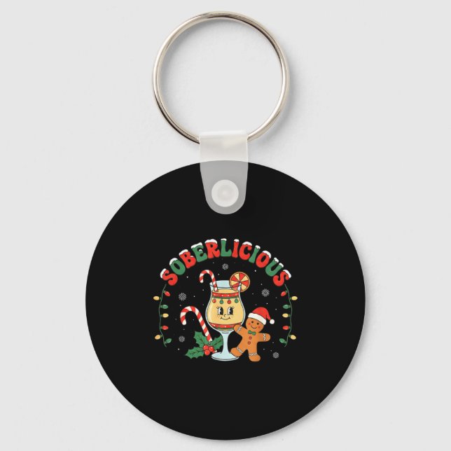 Porte-clés Soberlicious Sobre Fun Humour Sobriété Récupératio (Recto)