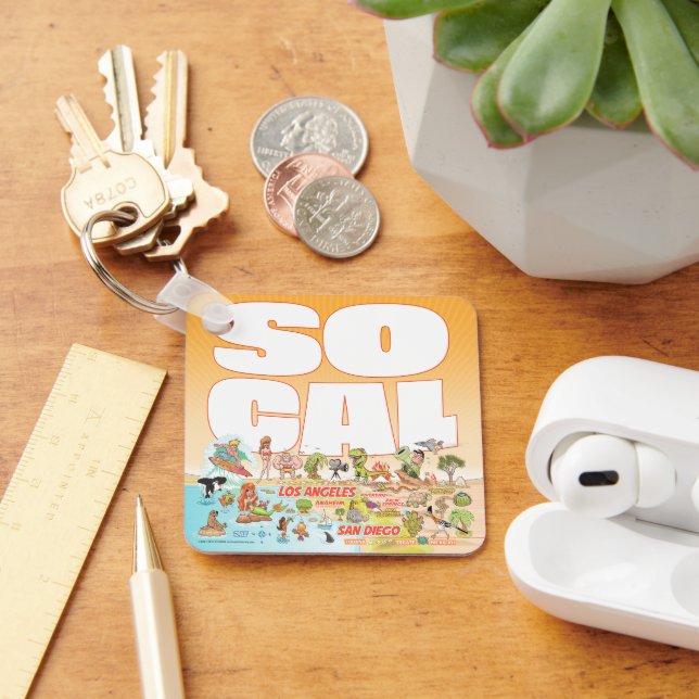 Porte-clés SoCal Metal Keychain (Bureau)