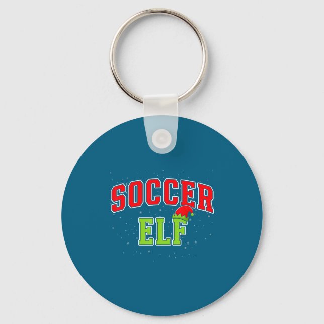 Porte-clés Soccer Elf Christmas Family Matching Group Xmas  (Recto)