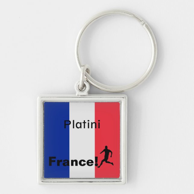 Porte-clés Soccer France, personnalisable (Devant)