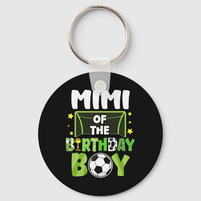 Porte-clés Soccer Mimi Birthday Boy Party Soccer Family Match (Recto)