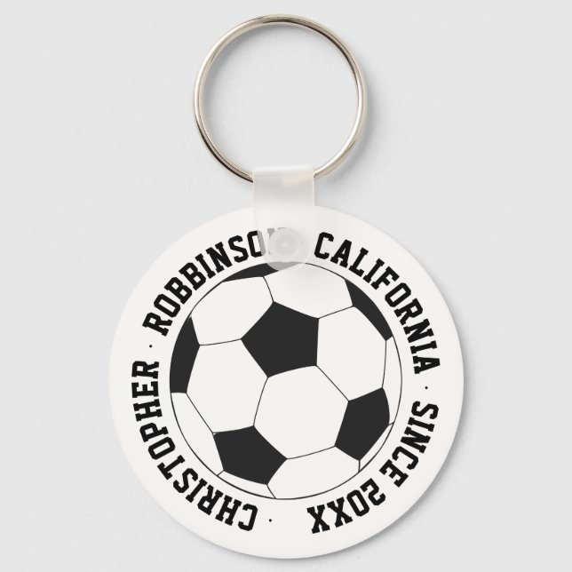 Porte-clés Soccer personnalisé (Recto)