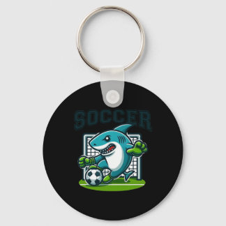 Porte-clés Soccer Shark Playing Soccer 