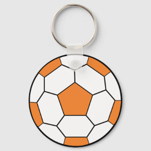 Porte-clés soccerball orange