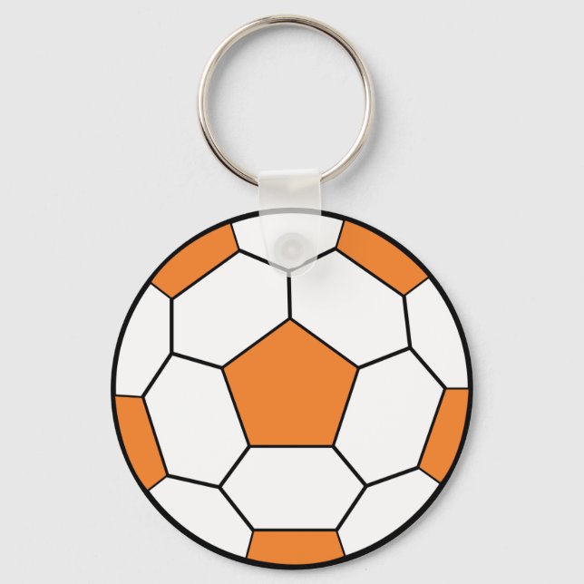 Porte-clés soccerball orange (Recto)