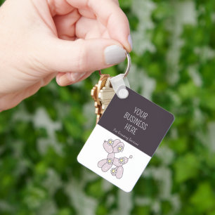 Porte-clés Société de merceuse de chien de toilettage de pots