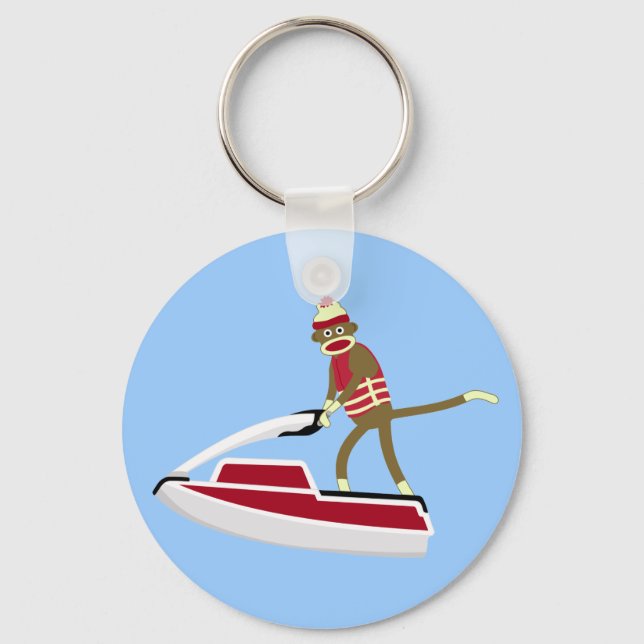 Porte-clés Sock Monkey Jetski (Recto)