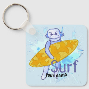 Porte-clés Sock Monkey Surfer porte - clé