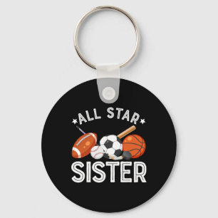 Porte-clés Sœur All Star du garçon d'anniversaire Sketll Socc