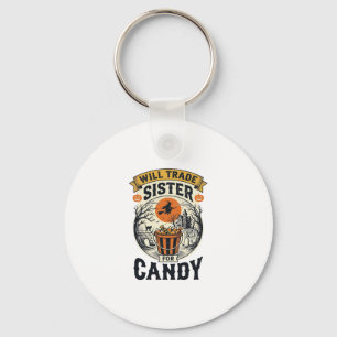 Porte-clés Sœur d'Halloween échangera contre des bonbons Vint