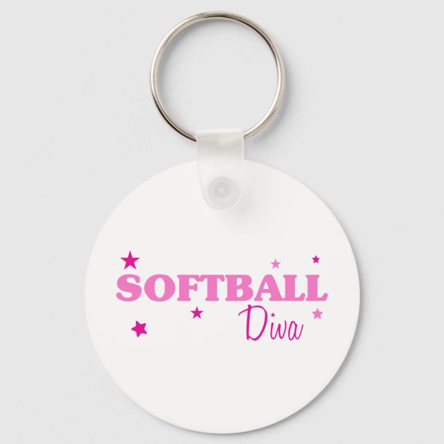 Porte-clés Softball Diva (Recto)