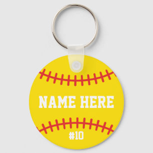 Porte-clés Softball Filles Équipe Pas Cher Athlète