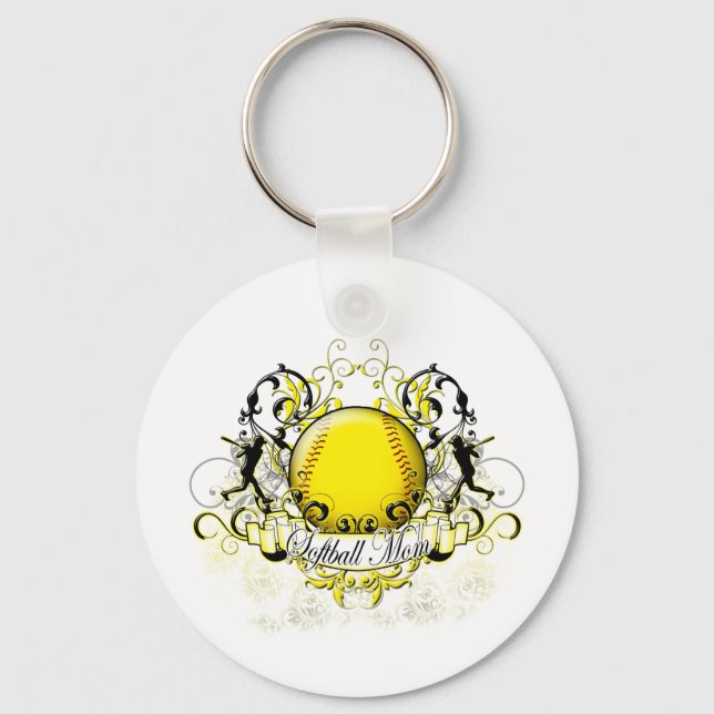 Porte-clés Softball Mom (Recto)