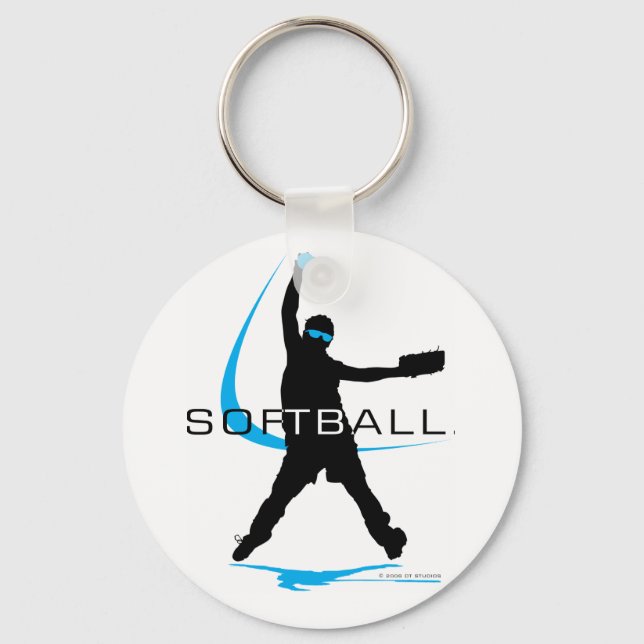 Porte-clés Softball - Pitcher (Recto)