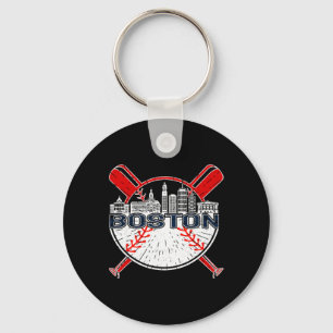 Porte-clés Softball Vintage Baseball de Boston Pour Hommes Et