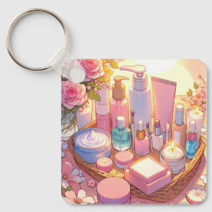 Porte-clés Soins de peau esthétiques d'anime rétro 90