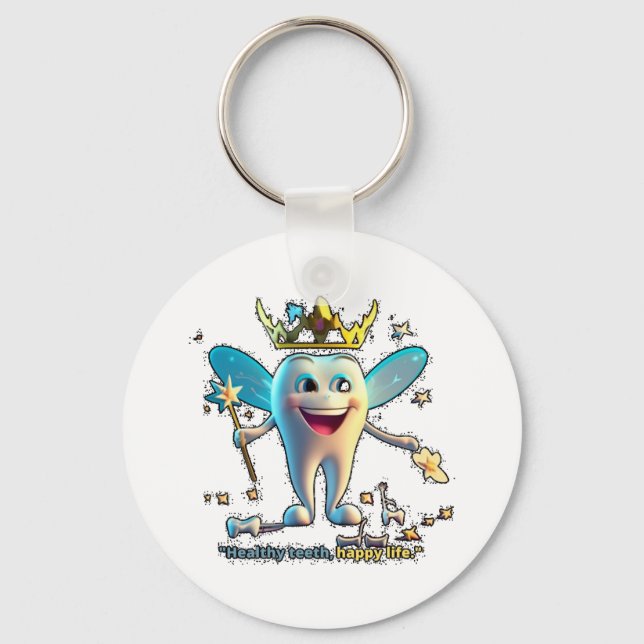 Porte-clés Soins dentaires dentistes. Haut (Recto)