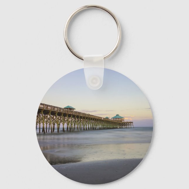 Porte-clés Soirée De Paix Sur Folly Beach (Recto)
