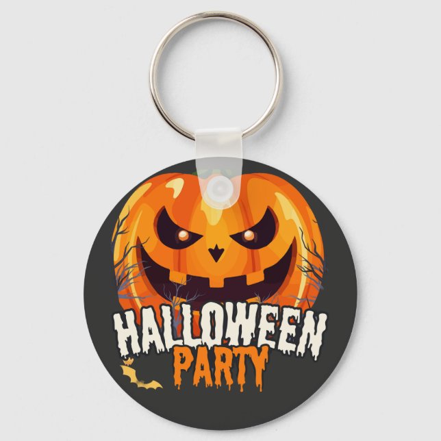 Porte-clés Soirée Halloween – Création de citrouilles de Jack (Recto)