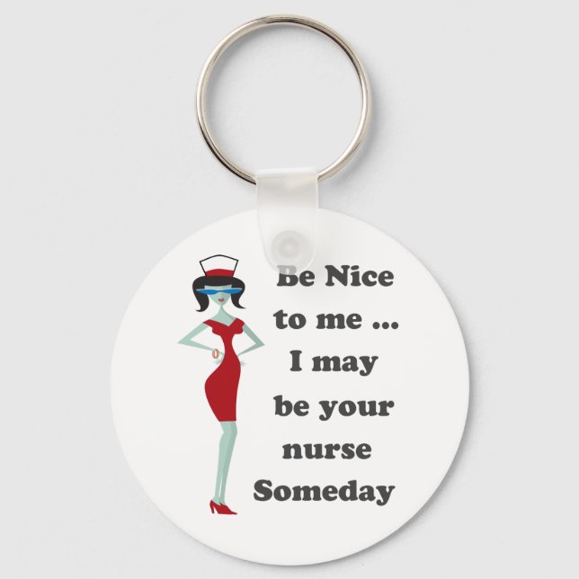 Porte-clés Sois gentil avec moi (Recto)