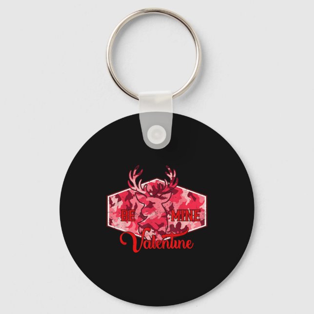Porte-clés Sois Mienne Saint-Valentin Nk Camo Buck Cerf Chass (Recto)