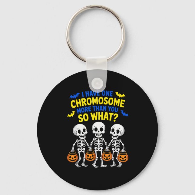 Porte-clés Soky Skeleton Down Syndrome Awareness Extra Chromo (Recto)