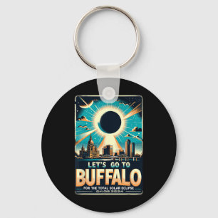 Porte-clés Solar Eclipse 2024 Let#39 ; s Go To Buffalo New Yo