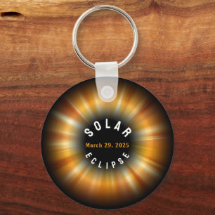 Porte-clés Solar Eclipse American Event 3/29/2025 NOM PERSONN