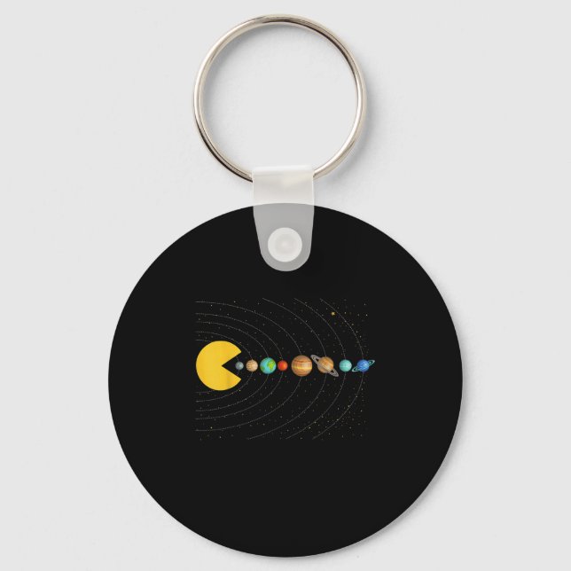 Porte-clés Solar System Astronomy Space Video Games Funny Gra (Recto)