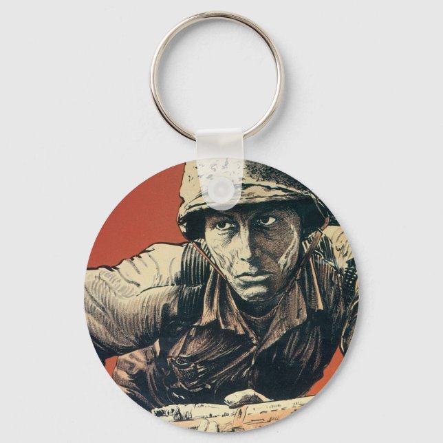 Porte-clés Soldat 2ème guerre mondiale (Recto)
