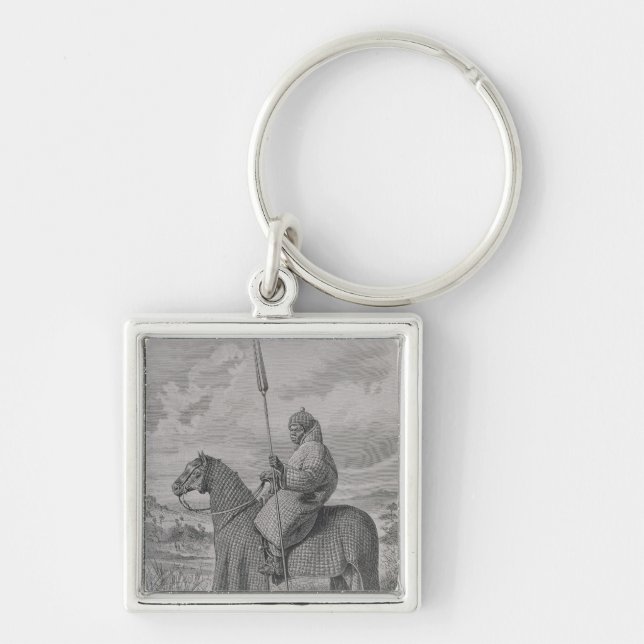 Porte-clés Soldat de la cavalerie de Baghirmi dans l'armure (Devant)