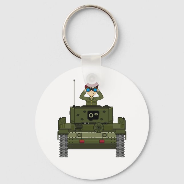 Porte-clés Soldat de l'armée britannique en Porte - clé de ch (Recto)