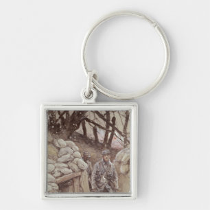 Porte-clés Soldats d'infanterie dans un fossé, Notre-Dame de