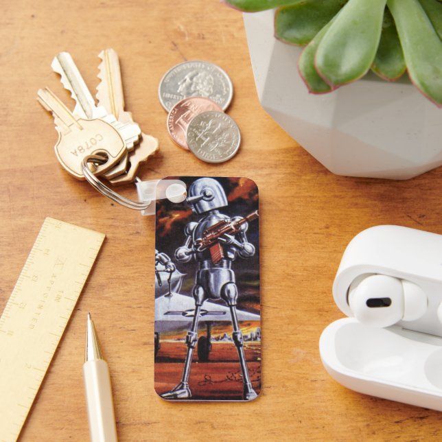 Porte-clés Soldats robots militaires de science-fiction vinta (Bureau)