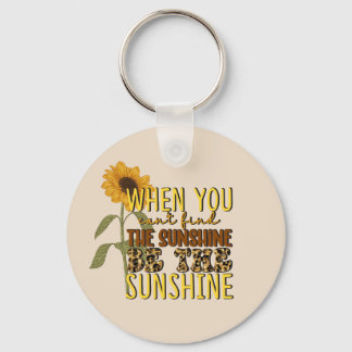 Porte-clés soleil de tournesol mignon mot art inspiration