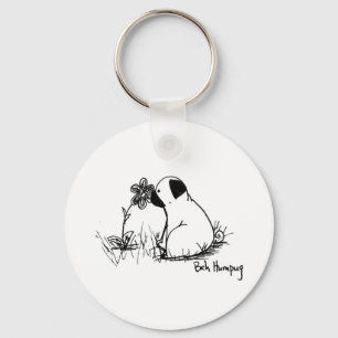 Porte-clés Soleil et fleurs