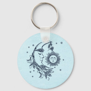 Porte-clés Soleil et Lune
