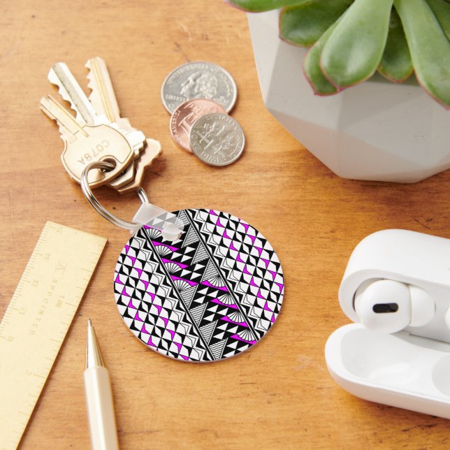 Porte-clés Soleil et Pluie - Rose - (Bureau)