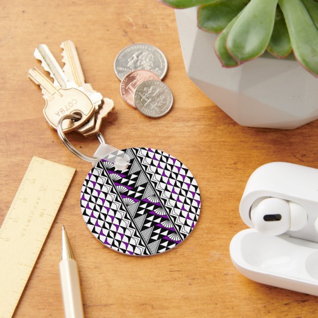 Porte-clés Soleil et Pluie - Violet - (Bureau)