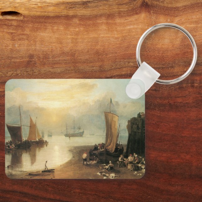 Porte-clés Soleil levant à travers la vapeur par Joseph Turne (Recto)