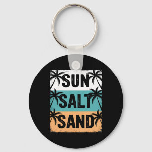 Porte-clés Soleil Sel Sable Été Ambiance Plage Vacances Famil