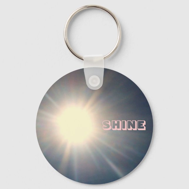 Porte-clés SOLEIL, "SHINE" porte - clé (Recto)