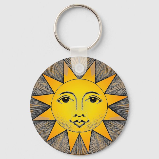 Porte-clés Soleil souriant (Recto)