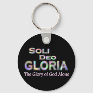Porte-clés Soli Deo Gloria - arc-en-ciel