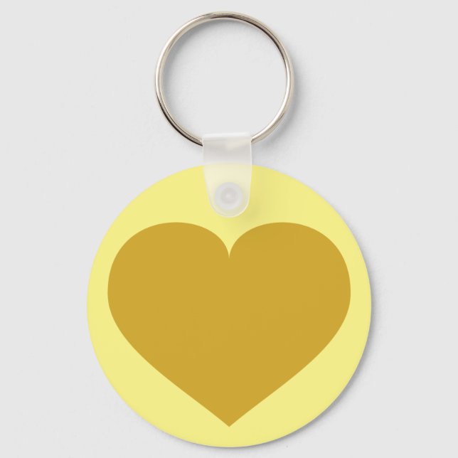 Porte-clés Solid Gold Heart Keychain (Recto)