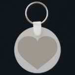 Porte-clés Solid Silver Heart Keychain<br><div class="desc">This keychain features a shapely solid silver heart.  The solid silver heart keychain is the perfect 25th wedding anniversary party favor.</div>