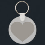 Porte-clés Solid Silver Heart Keychain<br><div class="desc">This keychain features a shapely solid silver heart.  The solid silver heart keychain is the perfect 25th wedding anniversary party favor.</div>