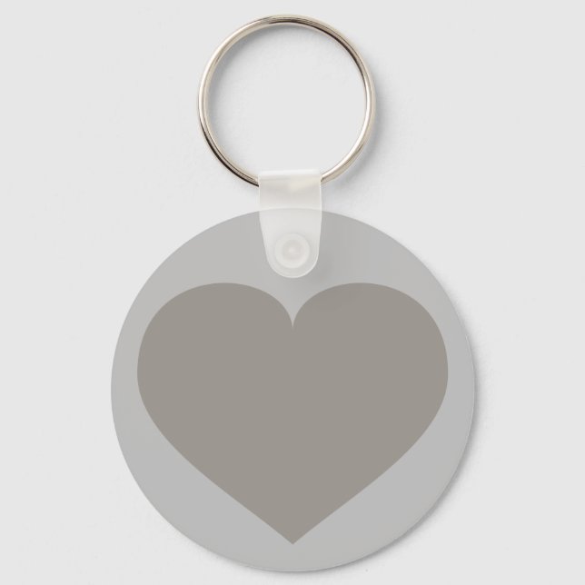 Porte-clés Solid Silver Heart Keychain (Recto)