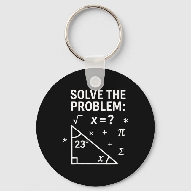 Porte-clés Solve The Problem Funny Math 67 Meme Teacher Stude (Recto)